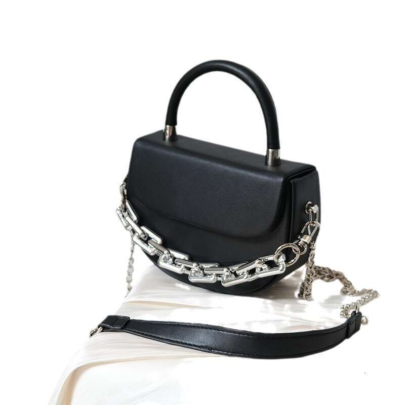 European And American Fashion Iuencer Electroplated Sier Versatile Acrylic Handheld Single Underarm Bag Chain Diagonal Cross Shoulder Strap B5