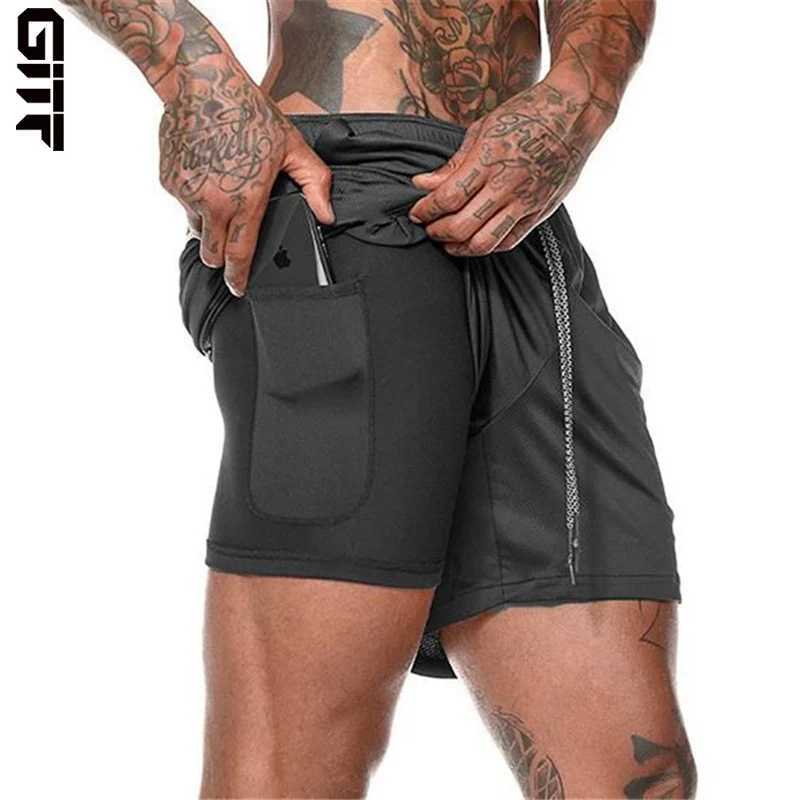 2020 New Mens Running Shorts Mens 2-inch Sports Shorts Mens Double layered Fast Drying Sports Mens Sprint Gym Sprint Mens Sprint W250324