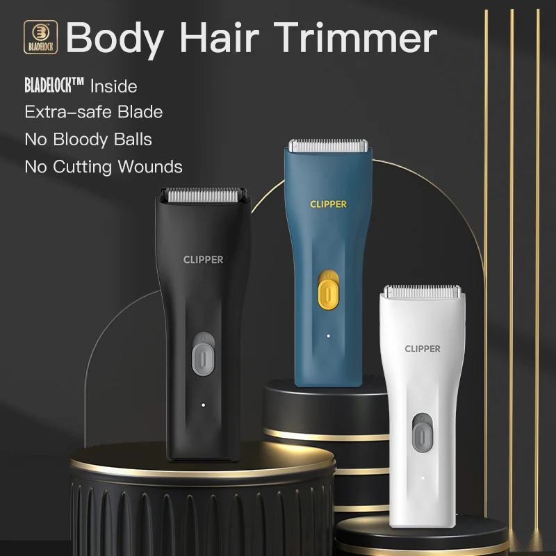 2024 Electric Body Groomer Pubic Hair Trimmer for Men Balls Shaver Clipper Male Sensitive Private Parts Razor Sex Place Face Cut 250324