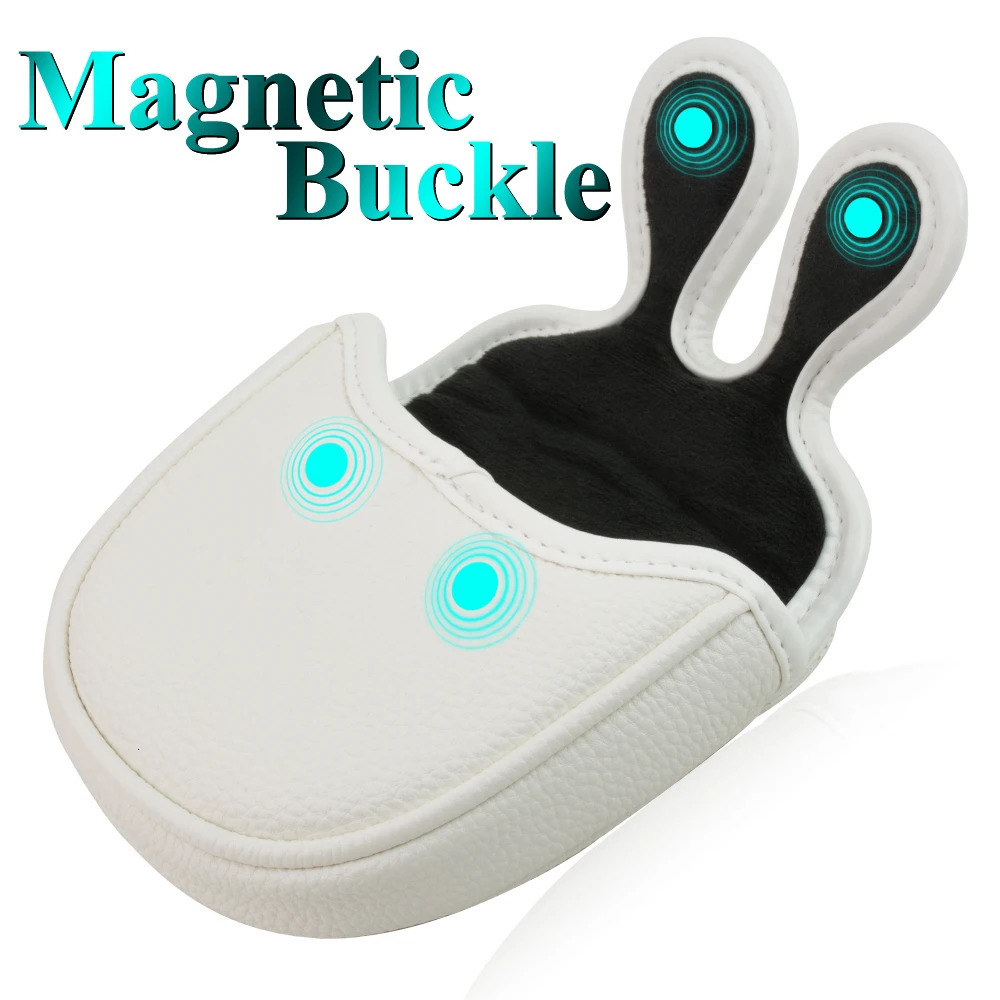 Golf Headcover Cat Head Cover for Driver Fairway Hybrid Putter PU Leather Protector Magnetic Closure 250314