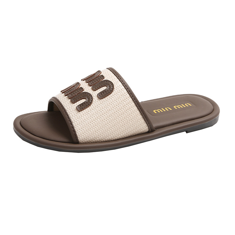 free shipping Women's shoes summer new flat fairy cool slippers women's wear women's outside