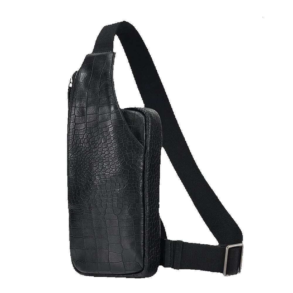 JOYIR Men Genuine Leather Chest Pack Casual Shoulder Bag Multifunction Crossbody For Male Fashion Travel Sg Bags