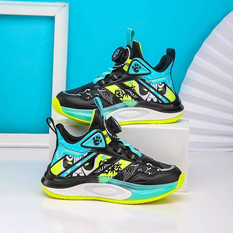 Boys basketball shoes cushioned and shock-absorbing soft comfortable breathable sports shoes outdoor anti slip running shoes W250324