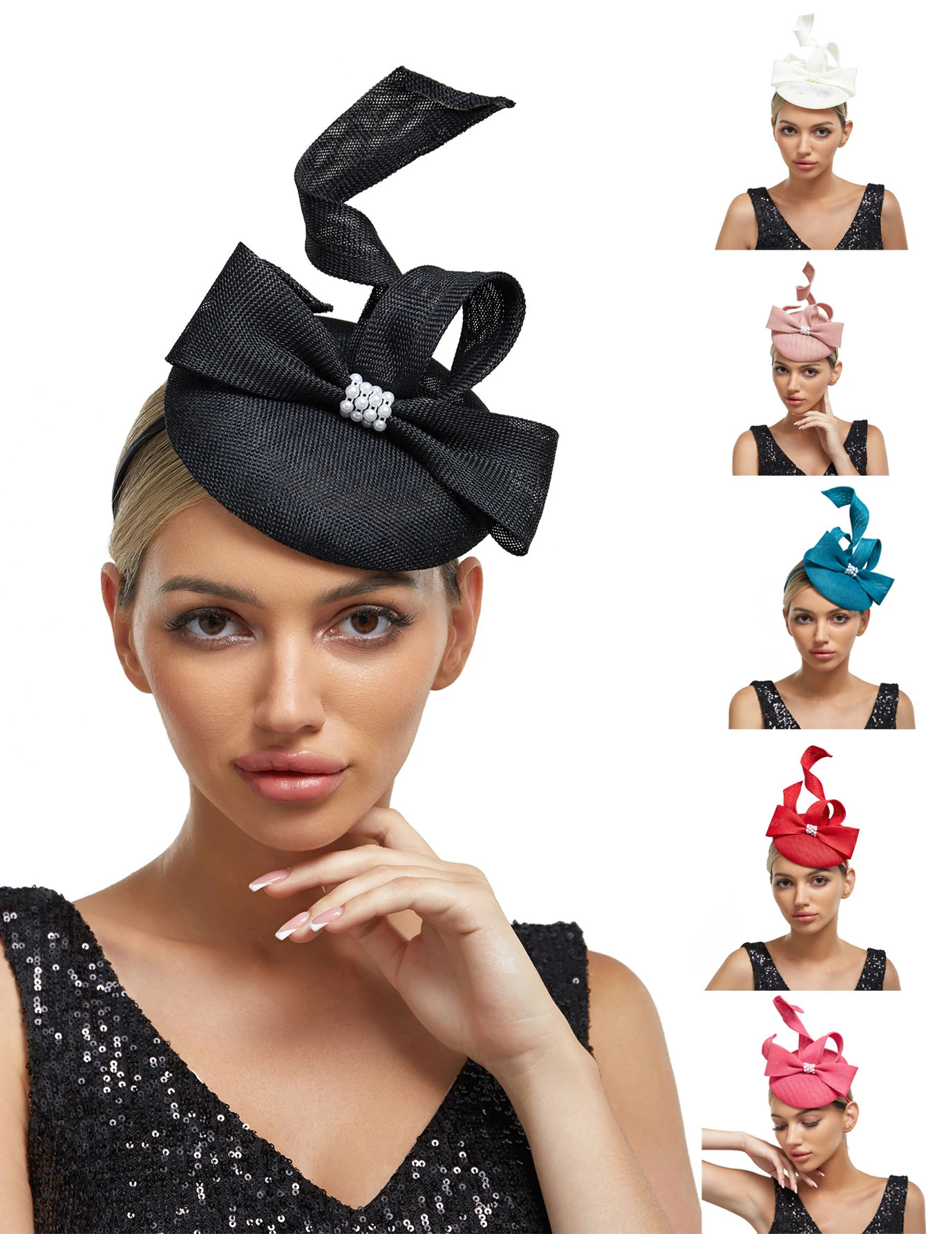 Charm Hat Wedding Church Headpiece Pearl Official Event Tea Hat Kentucky De Competition Millionaire Cocktail Hat 250322