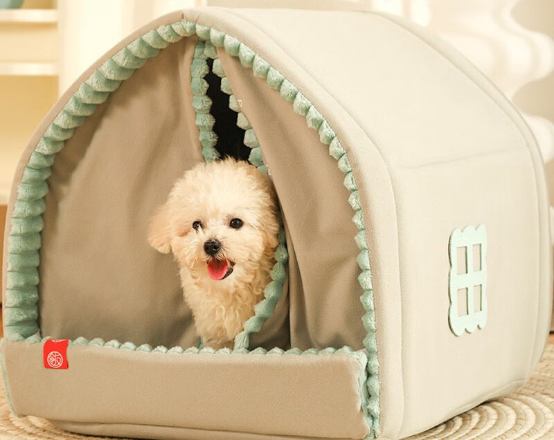 Dog Kennel, Warm In Winter, Small Dog House, Dog Bed Enclosed Pet, Winter Dog Bed, Cat Nest, All Season Universal Dog House 527