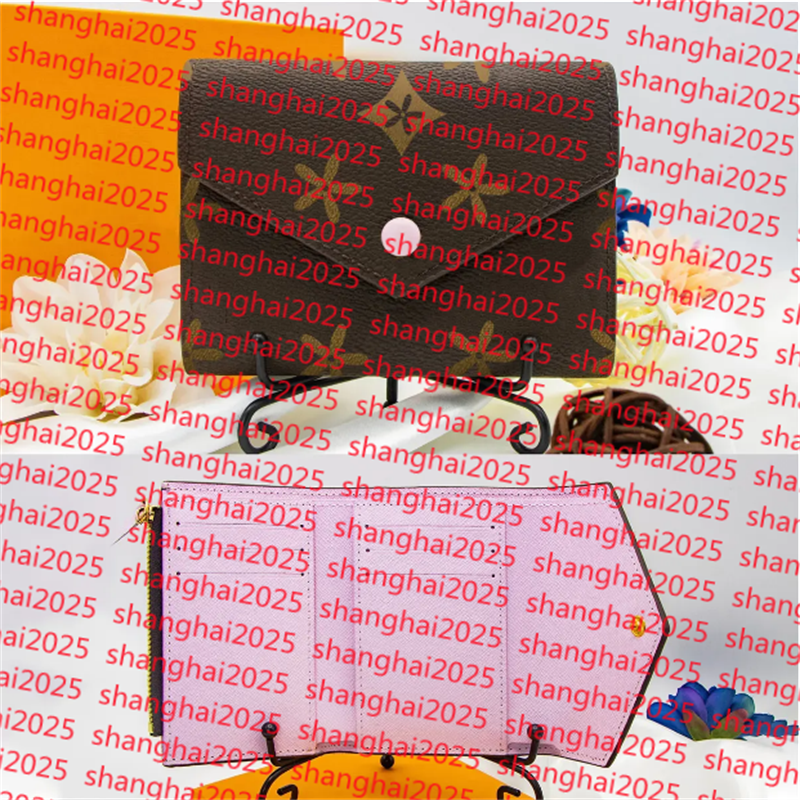 luxurious designer bag wallets patent Leather handbags Zippy Coin Purse women zipper mini wallet with box shopping bag pink black evening clutch bag