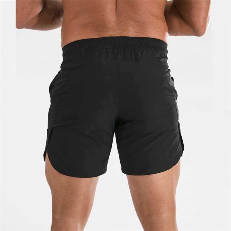New fast drying running shorts for mens solid sportswear fitness shorts and sports shorts W250324