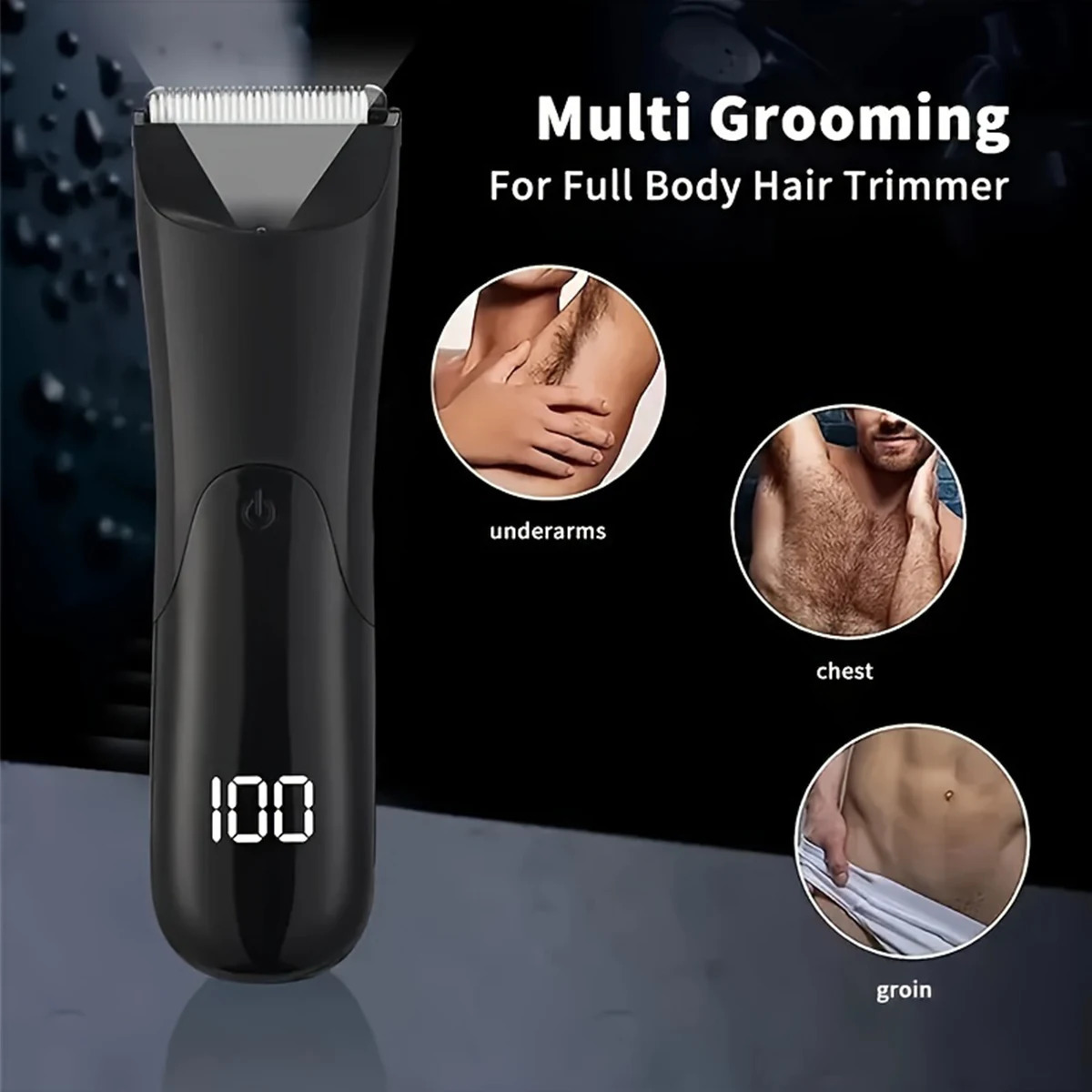 Man Body Hair Trimmer Epilator Groin Trimer For Man Beard Shaver Chest Hair Epilator Armpit Hair Shaver Arms Legs Hair Razors 250324
