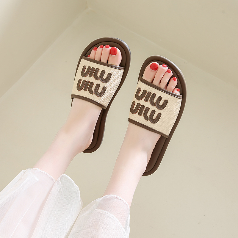 free shipping Women's shoes summer new flat fairy cool slippers women's wear women's outside