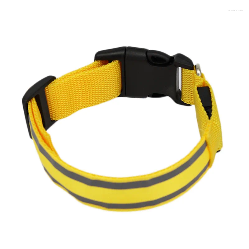 Dog Collar Nylon LED Glowing For Large Small Dogs Night Light Flashing Adjustable Collars Pet Supplies DogAccessories