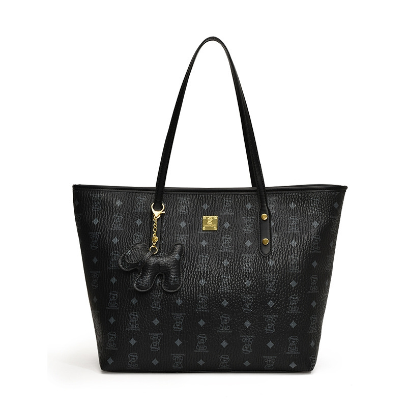 Free shipping 2025 new designer bag Fashionable printed commuting tote bag single shoulder bag Handheld Bucket Bag
