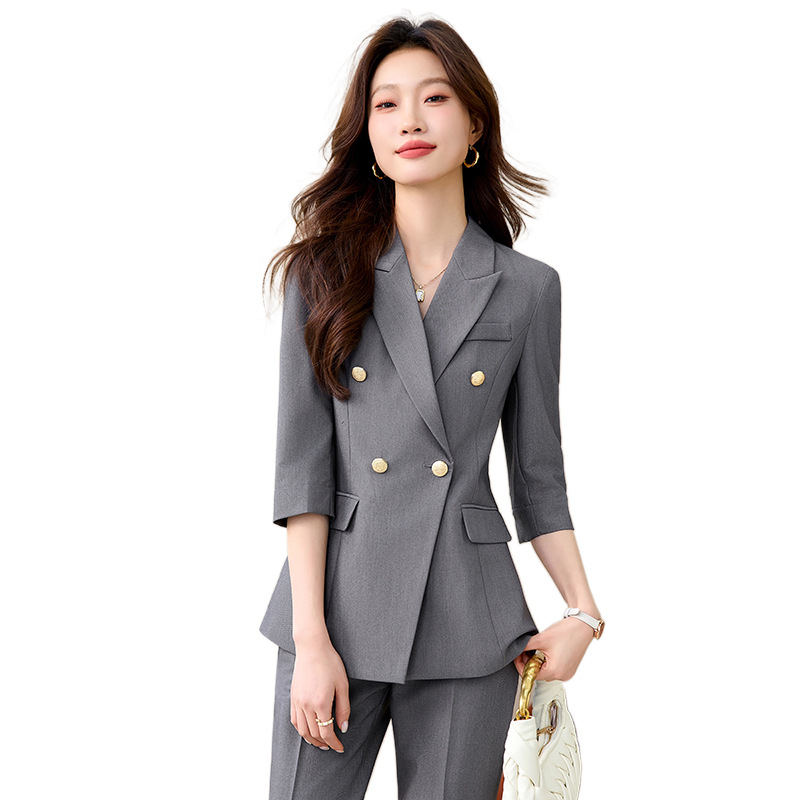F323Chic Business Attire for Women - Versatile Spring-Summer Interview Suit Set