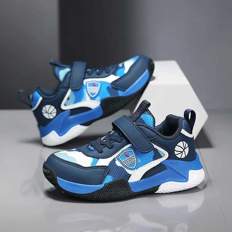 Camouflage childrens tennis fitness and leisure sports shoes boys and girls basketball climbing coach teenagers 4-season jogging shoes W250324