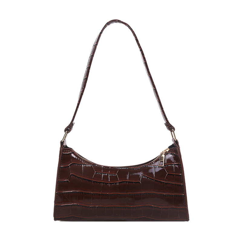 Women's shoulder bag embossed underarm bag Summer trend new stone candy colored hand 2025s hot