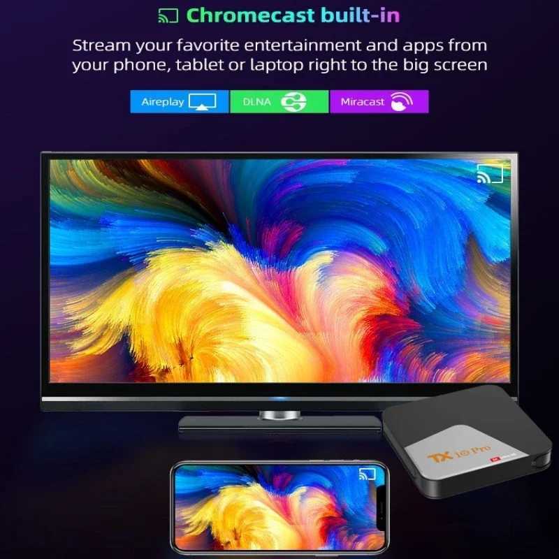 HaaYot Android 13 Smart TV Box Dual band Wifi 2GB 16GB 4K Media Player Supports Google Assistant TX10 Pro Set Top Box X250325