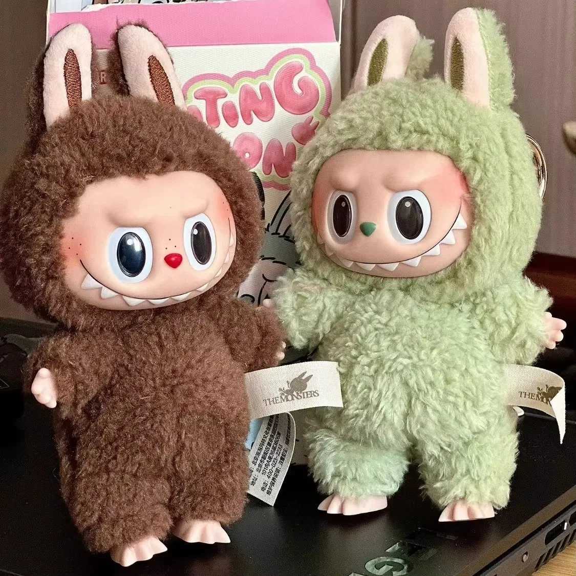 Labubu The Monsters Vinyl Base Doll Heart shaped Mobile Macaron Doll Blind Box Blind Bag Character Guest Bag China High quality ReproductionT250325