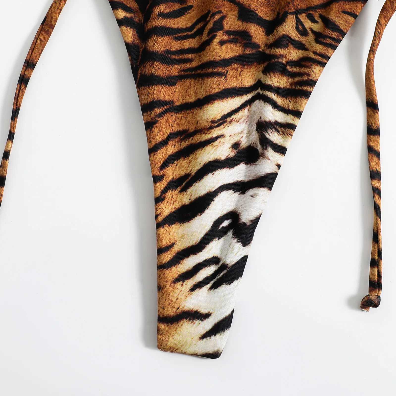 New sexy tiger striped bikini swimsuit womens swimsuit Fa beach swimsuit Brazilian bikini setXJ250324