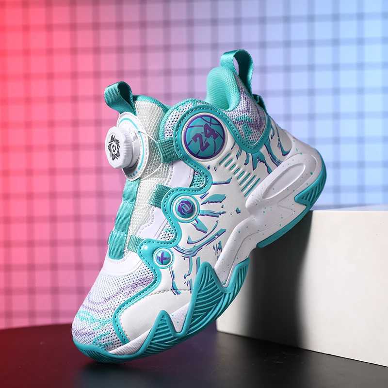 Boys and girls high top basketball shoes lightweight breathable non slip sports shoes outdoor sports coaches childrens sports shoes W250324