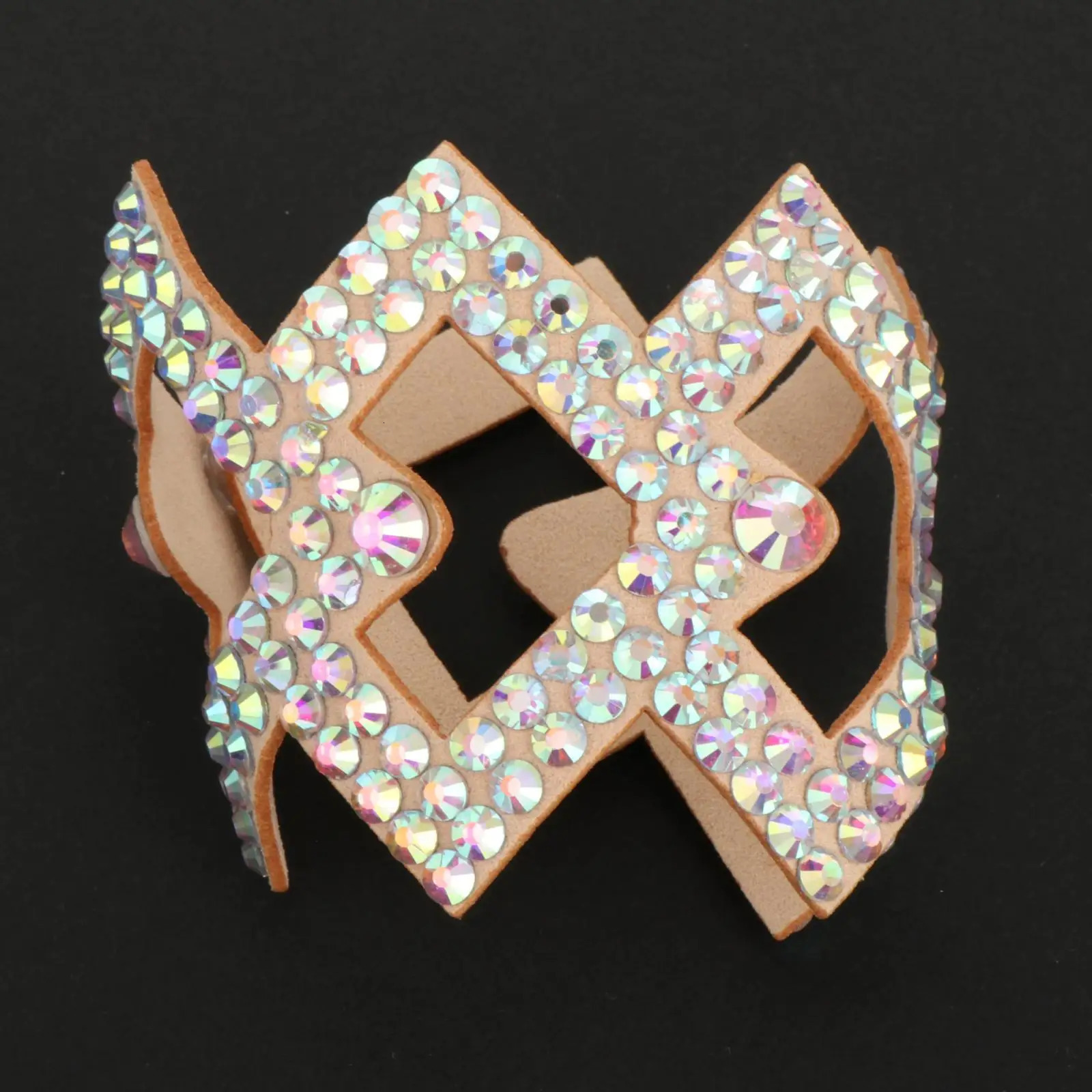 Women Belly Dance Bracelet Sparkling Wristband Boho Shining Rhinestone Bracelet Wristlet for Bridesmaid Stage Performance Party 250318