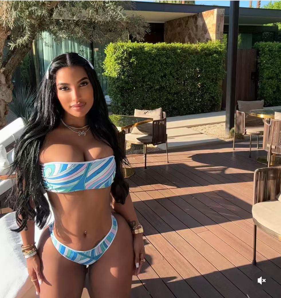 Women's Swimwear 2025 Striped Bikini Scarf Beachwear Women Swimsuit Three Piece Of Bathing Suit Thong