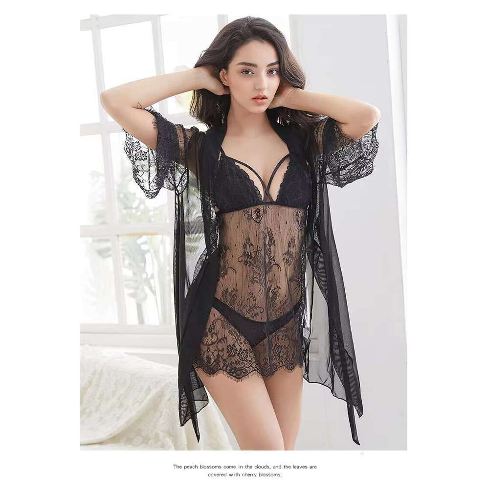 Women's Sexy Crocheted Lace Gerie Set Thin Underwear With Embroidery Decoration Minimum Order 3 Pieces