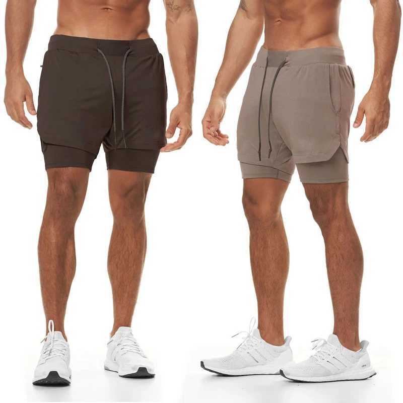 M-5XL Running Shorts Super Large Mens 2-inch Shorts Gym Fitness Built in Pocket Quick Drying Running Shorts Mens Sports Shorts W250324