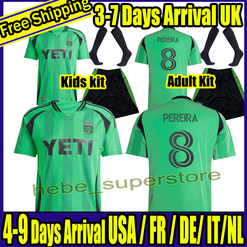 25 26 Austin FC soccer jerseys 2025 2026 football shirts home away top thailand quality uniform adult men Kids kit Major League Soccer in the United States