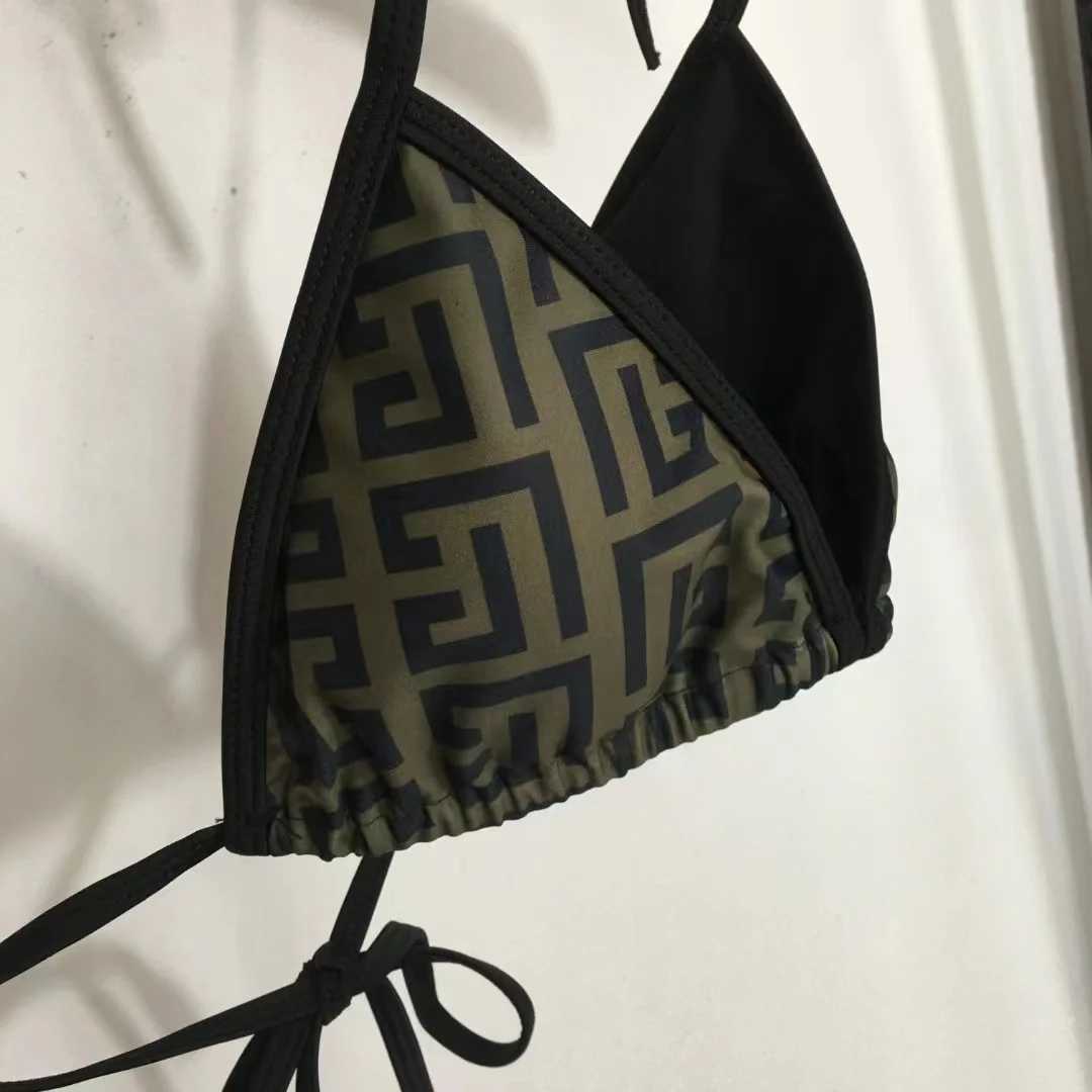 Fashion Design Womens Bikini Set IC Geometric Printed Swimsuit Designer Brand Womens Beach Sexy SwimsuitXJ250324