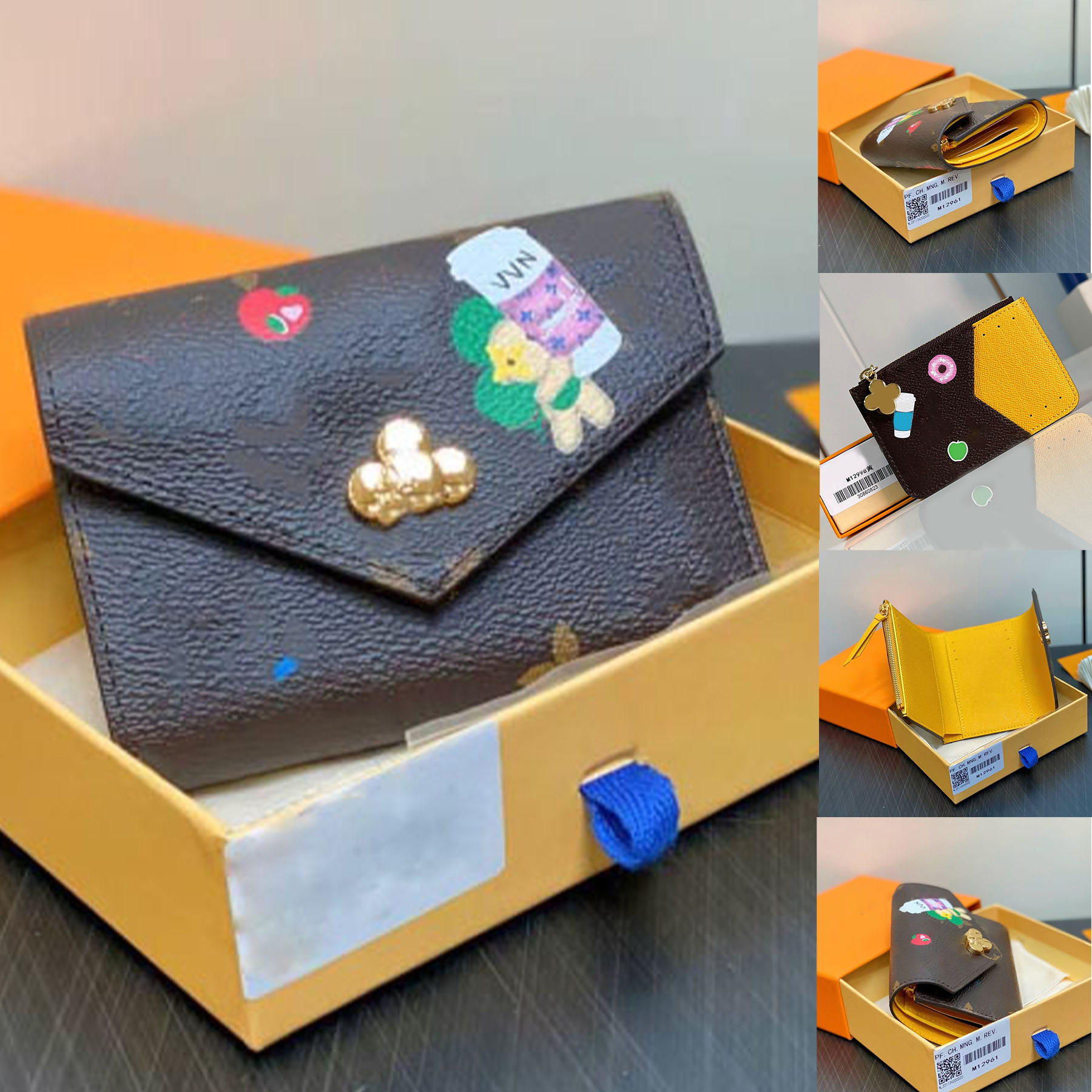 57th Street NYC Wallet card holde designer wallet women coin pouch men pochette wallet 2 in 1 mini purse top mirror quality credit cardholde M12884 M12961