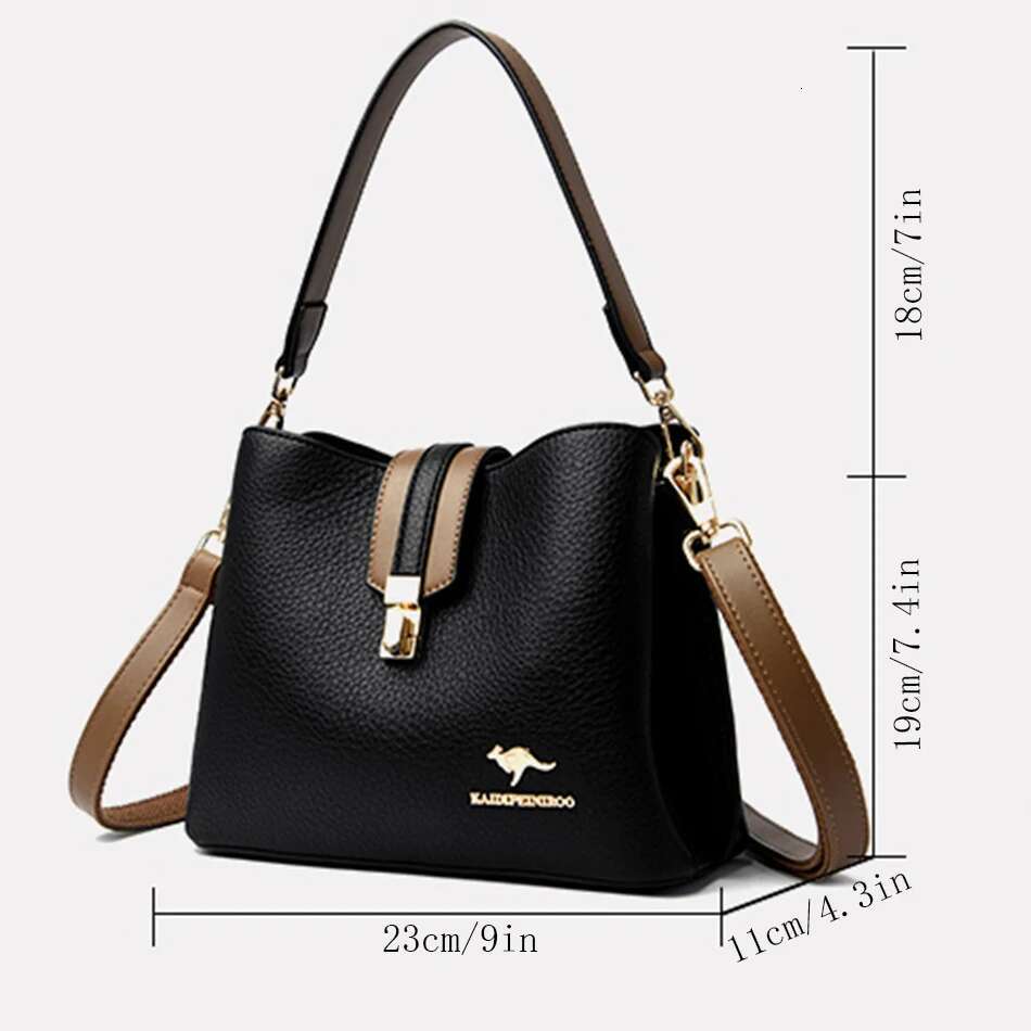 Genuine Brand Leather Purses And Handbags Designer Small Shoulder Crossbody Hand Sac Ladies Casual Bucket Messenger Bags