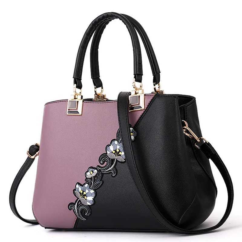 Embroidered Messenger Bags Womens Leather Handbags 2021 Sac a Main Ladies Handbags New Womens Handbags Z250324