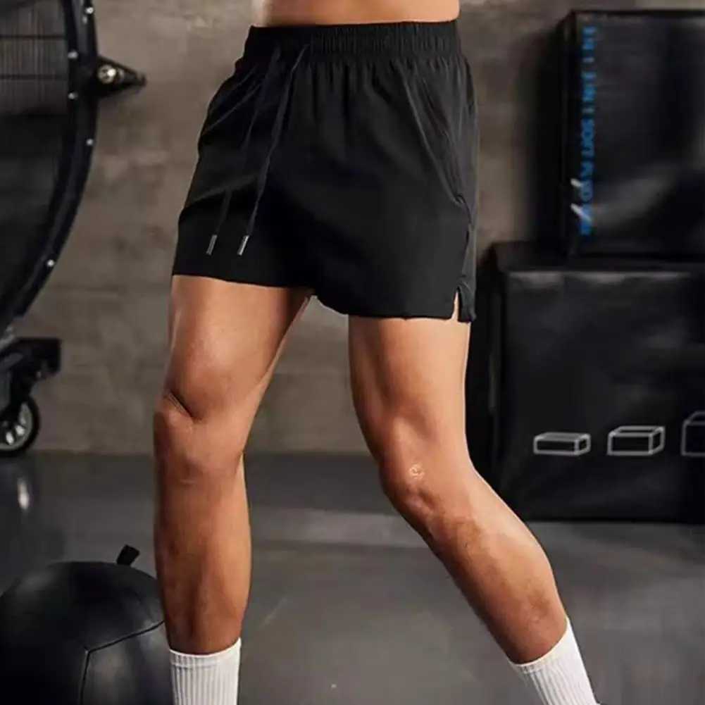 2024 new summer mens shorts quick drying nylon fitness training running shorts mens plus size sports shorts W250324
