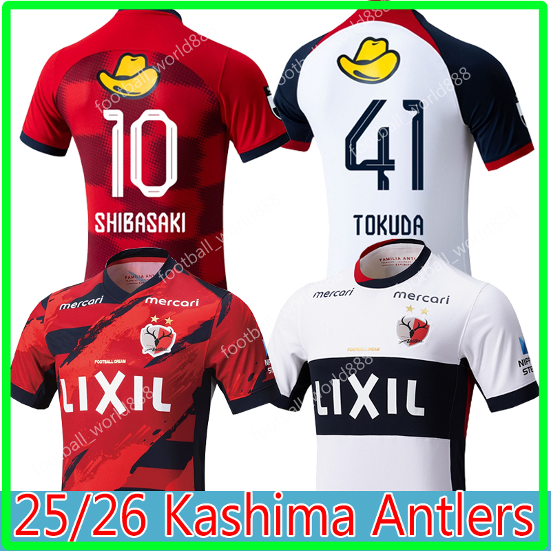 2025/26 Kashima Antlers soccer jerseys Fans Version 2024 2025 TOKUDA #41 CHINEN #13 home HIGUCHI #14 YUMA camiseta de futbol home kids socks football shirts