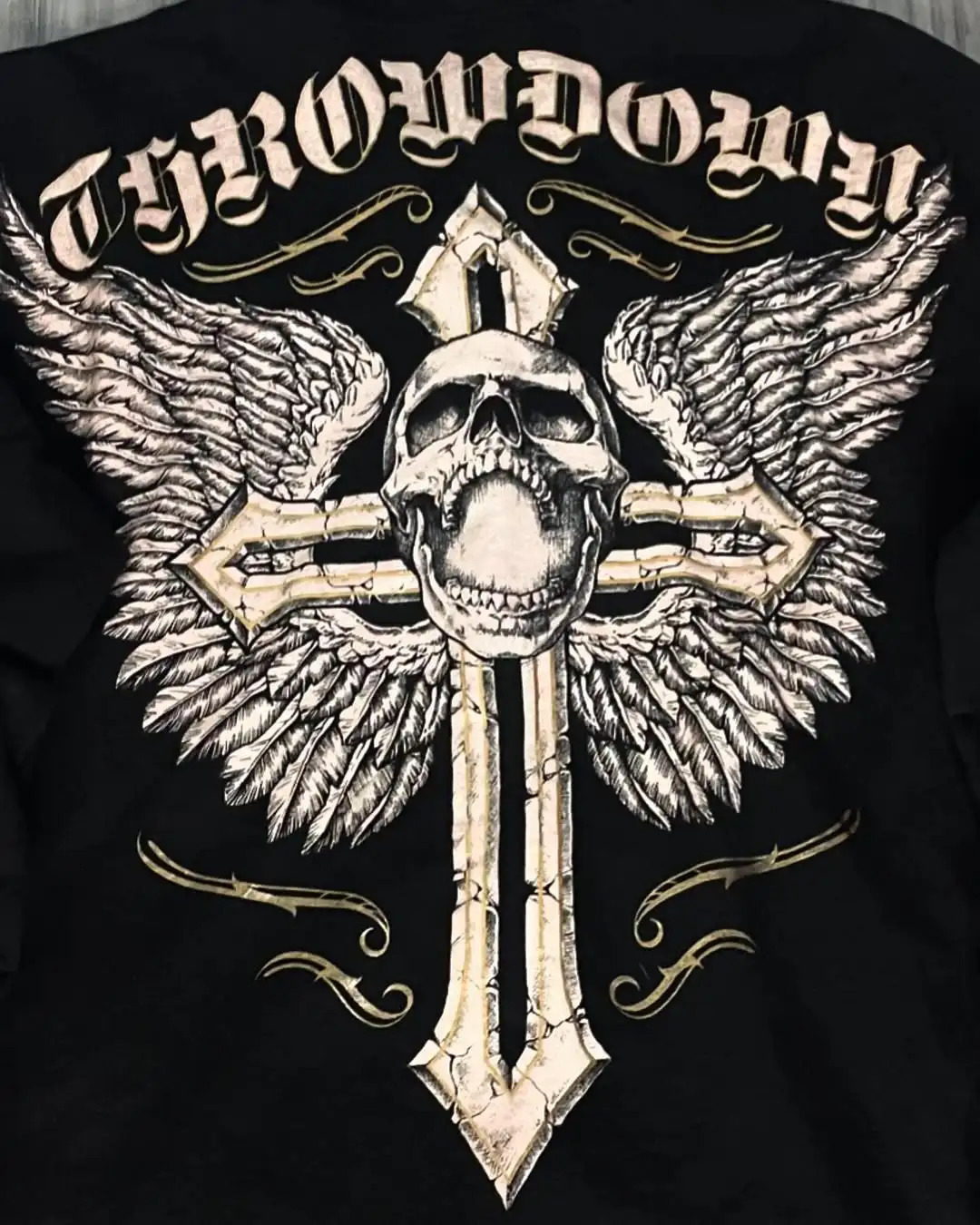 Affect Mens Hoodie Retro Gothic Skull Oversized Zipper Hip Hop Casual Sweatshirt Personalized Coat 250318