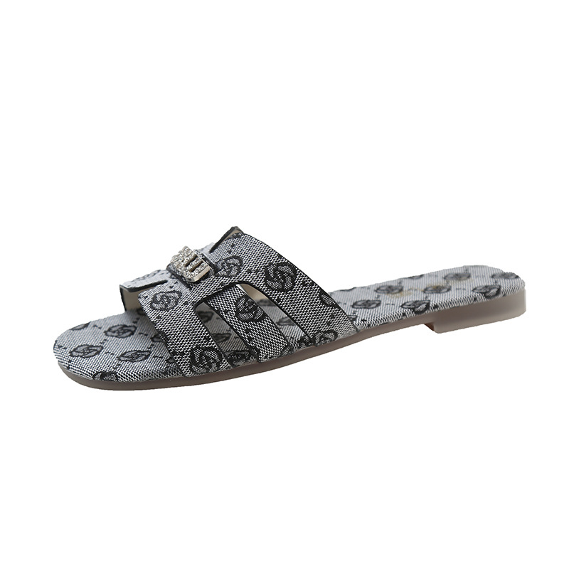 2025 hot new free shipping designer slippers for womens flat slippers grey pink khaki Summer new beach slippers size35-40
