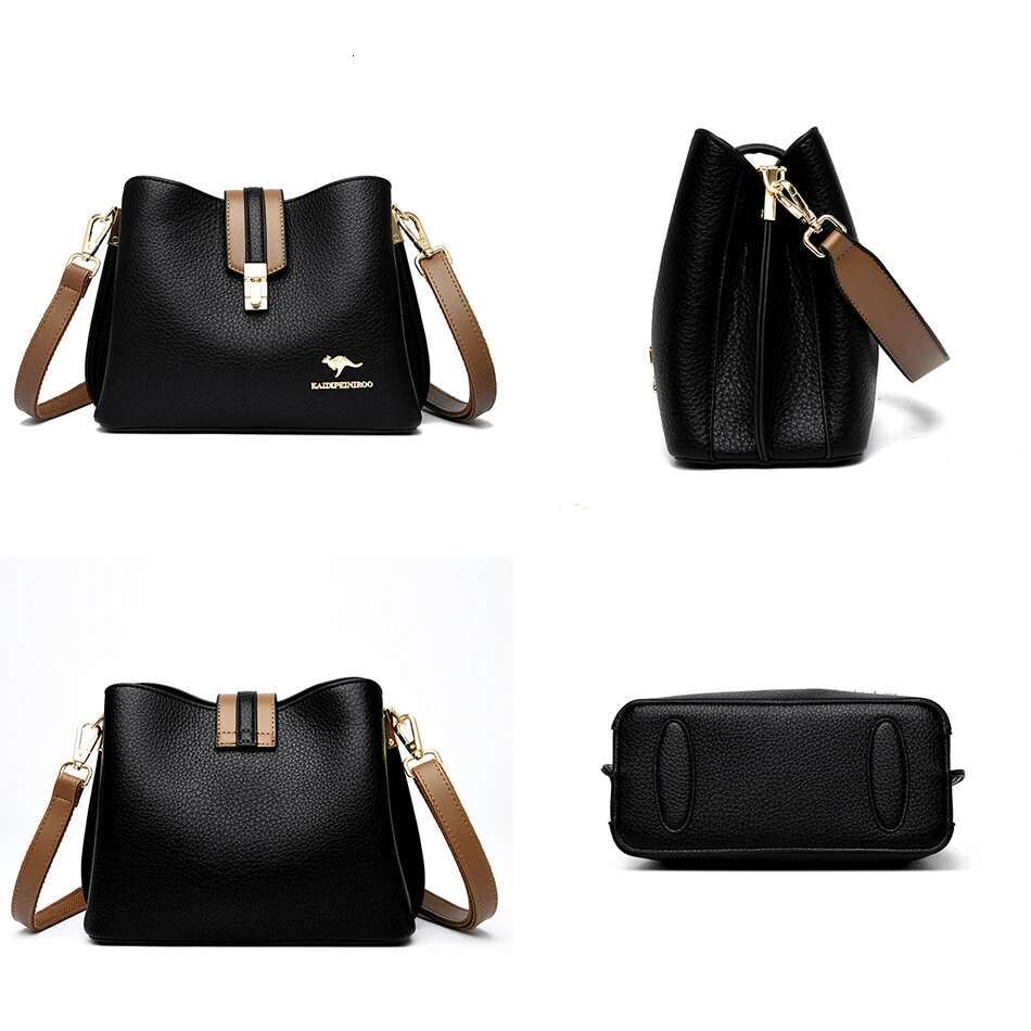 Genuine Brand Leather Purses And Handbags Designer Small Shoulder Crossbody Hand Sac Ladies Casual Bucket Messenger Bags