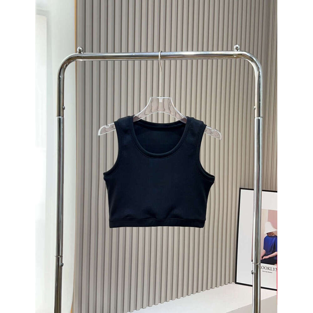 Women's Short Vest, Women's Summer Outfit, Embroidered Slim Fit Versatile Top B5