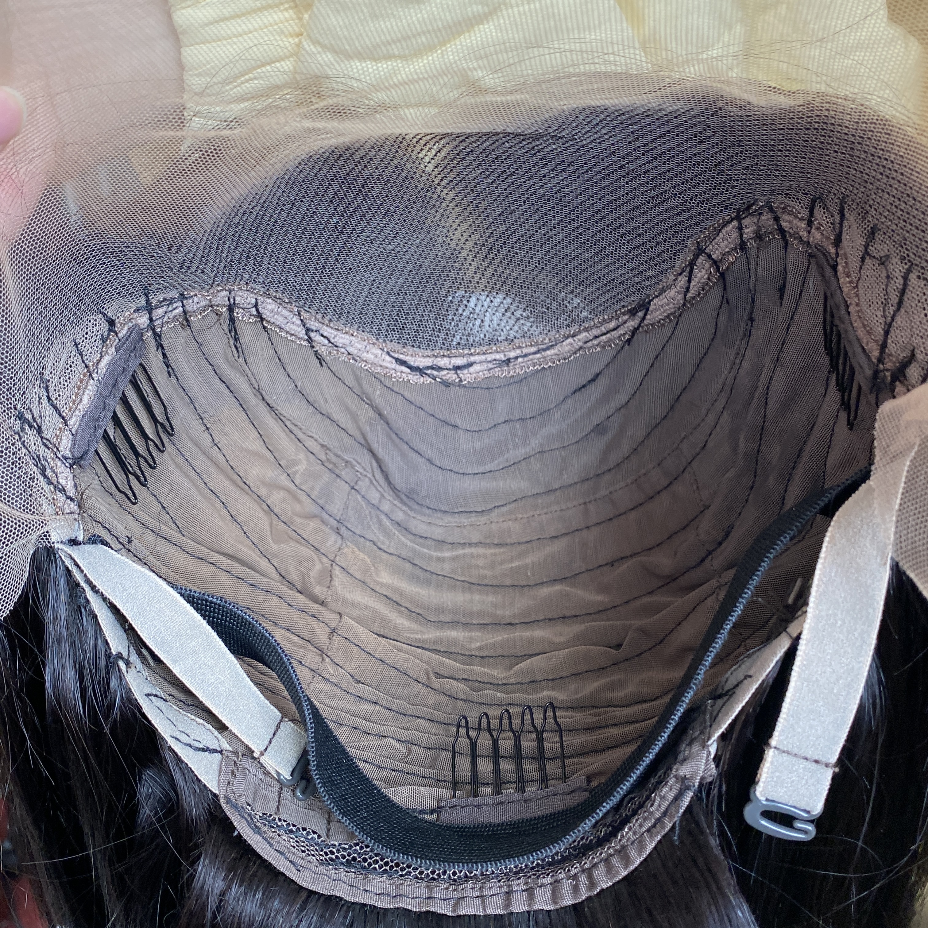 On Sale Malaysian Peruvian Brazilian Natural Black Silky Straight 13x4 Brown Swiss Lace Front Wig 100% Raw Virgin Remy Human Hair