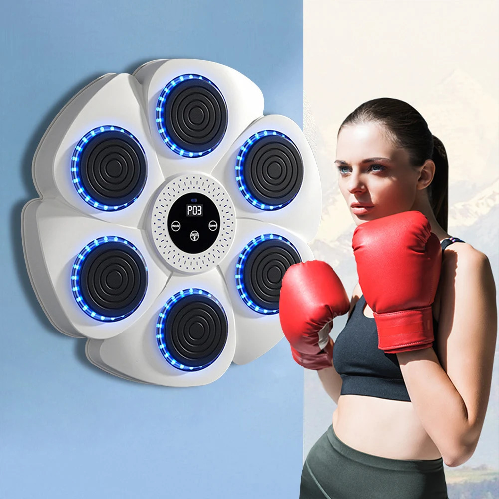 intelligent music boxing machine for adultschildren sports fitness home exercise responsive training wall goals 250314
