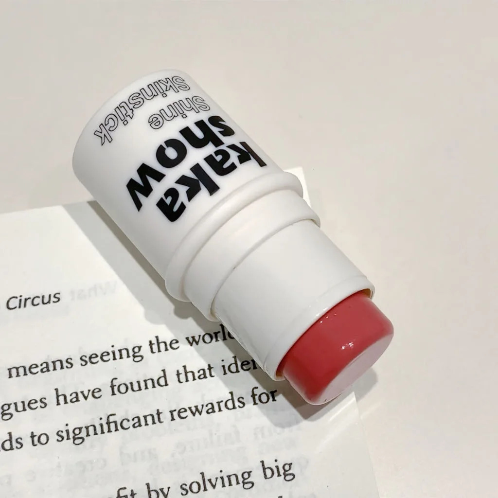 Creamy Water Gloss Blush Stick Makeup Hydrating Pink Orange Blusher Long-Lasting Waterproof Lip Cheek Tint High Pigment Multiuse 250324