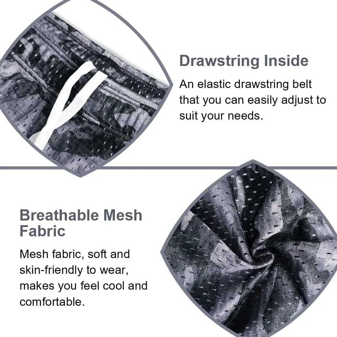 AIMPACT Mens Running Sports Training Camouflage Casual Shorts 3-inch Mens Wear Shorts W250324