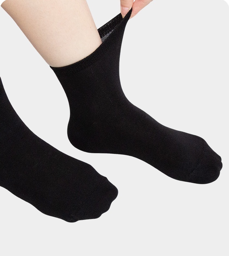 Daily Wear Soft Cotton Crew Socks with Relaxed Fit