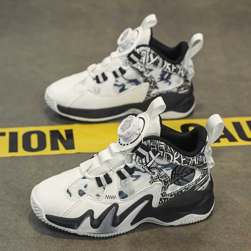 Fashion Childrens Sports Shoes 2025 New Arrival Childrens Basketball Shoes Casual Sports Shoes Boys and Girls Breathable Fitness Coach W250324