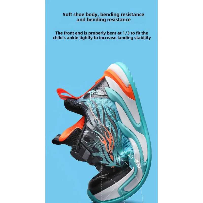 2025 Childrens Shoes Spring Mesh Sports Shoes Basketball Shoes Childrens Sports Shoes W250324