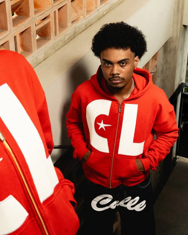 Retro Harajuku Fashion Letter Embroidered Zipper Hoodie Mens Y2k Gothic Punk American Oversized Sportswear Womens Jacket 250318