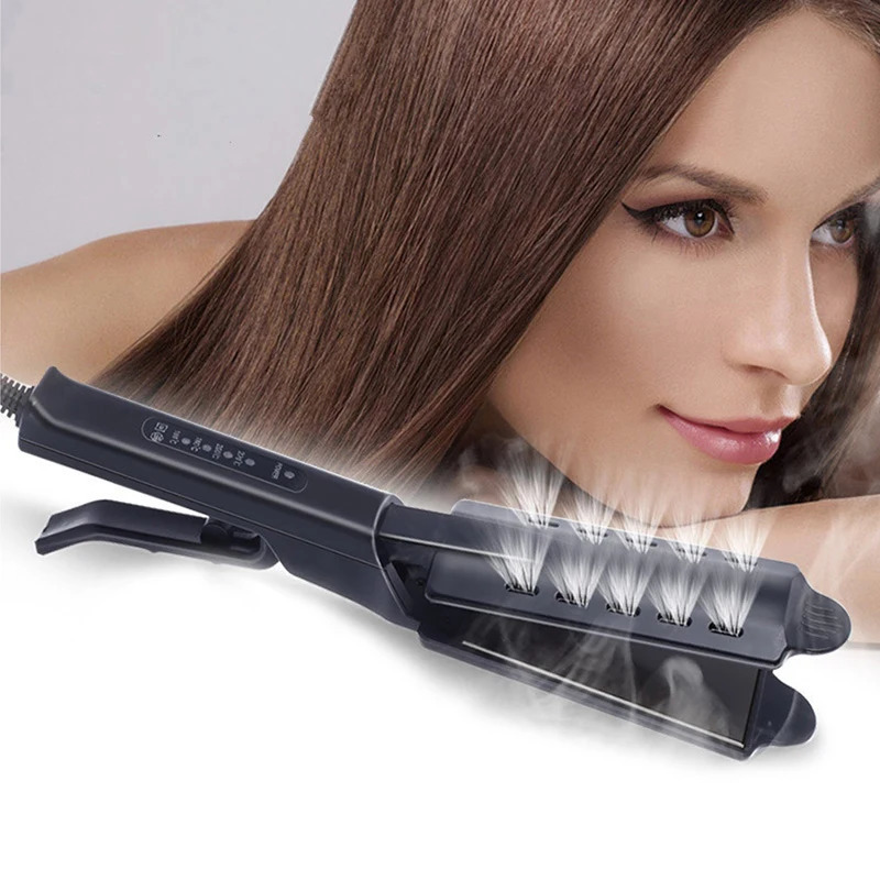 Hair Straightener Ceramic Tourmaline Ionic Flat Iron Hair Straightener Widen Panel For Women 250324