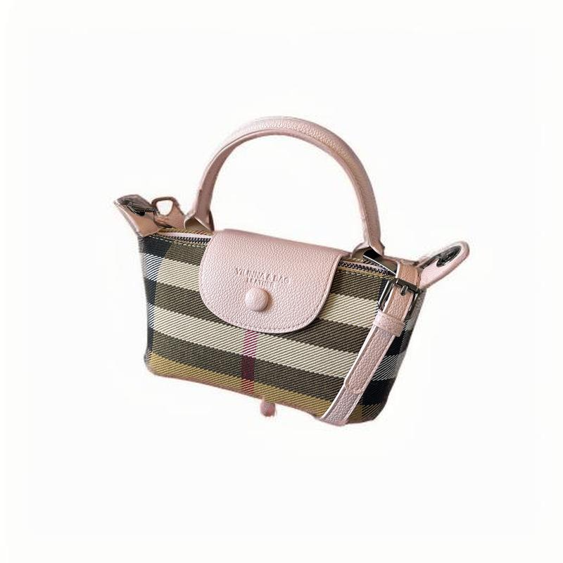 Summer new plaid hand bill shoulder simple mini crossbody dumpling bag