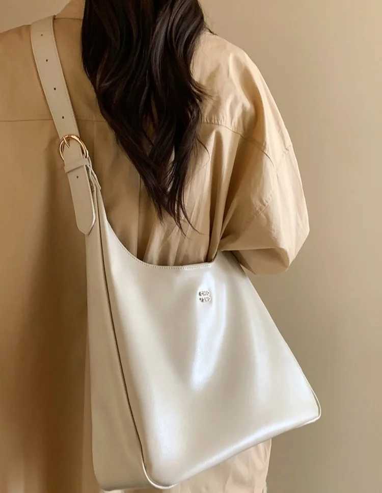Brand Designer PU Leather Womens Shoulder Bag Casual Crossbody Bag Hobos Handbag Y250324