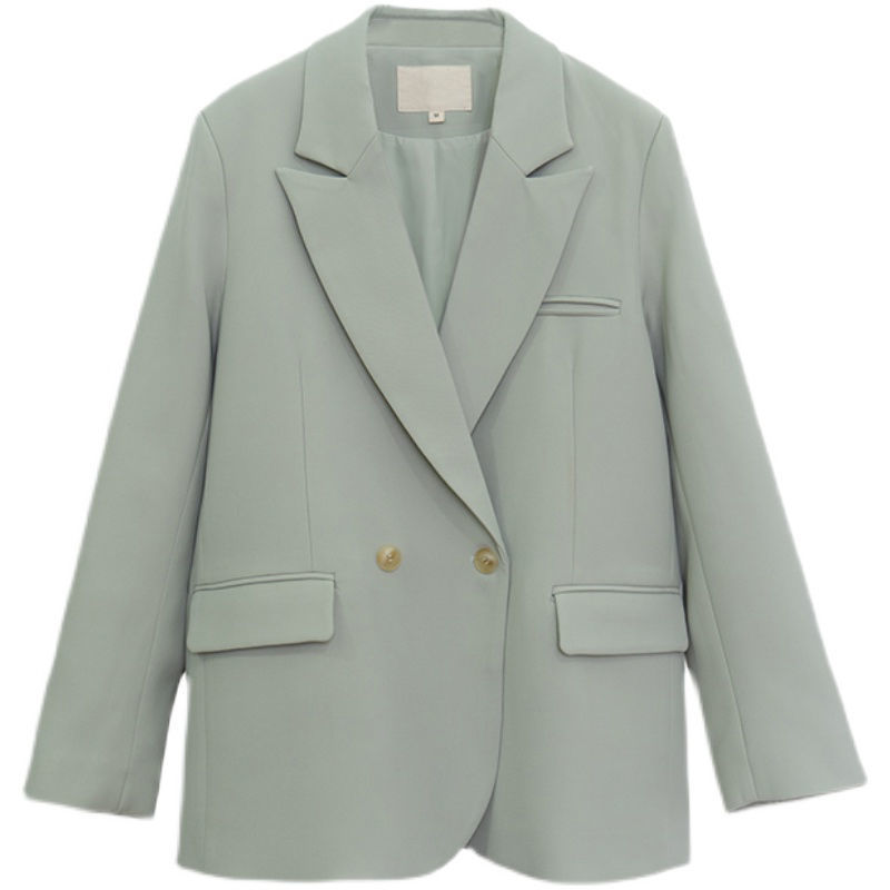 F3231Stylish Women's Korean Style Small Suit Jacket - Versatile Loose Fitting Blazer for School Season