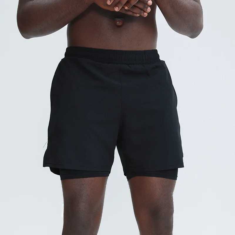 Summer mens quick drying double layered sports camera black and white W250324